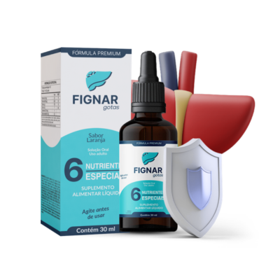 Fignar Gotas - Suplemento natural para o fígado